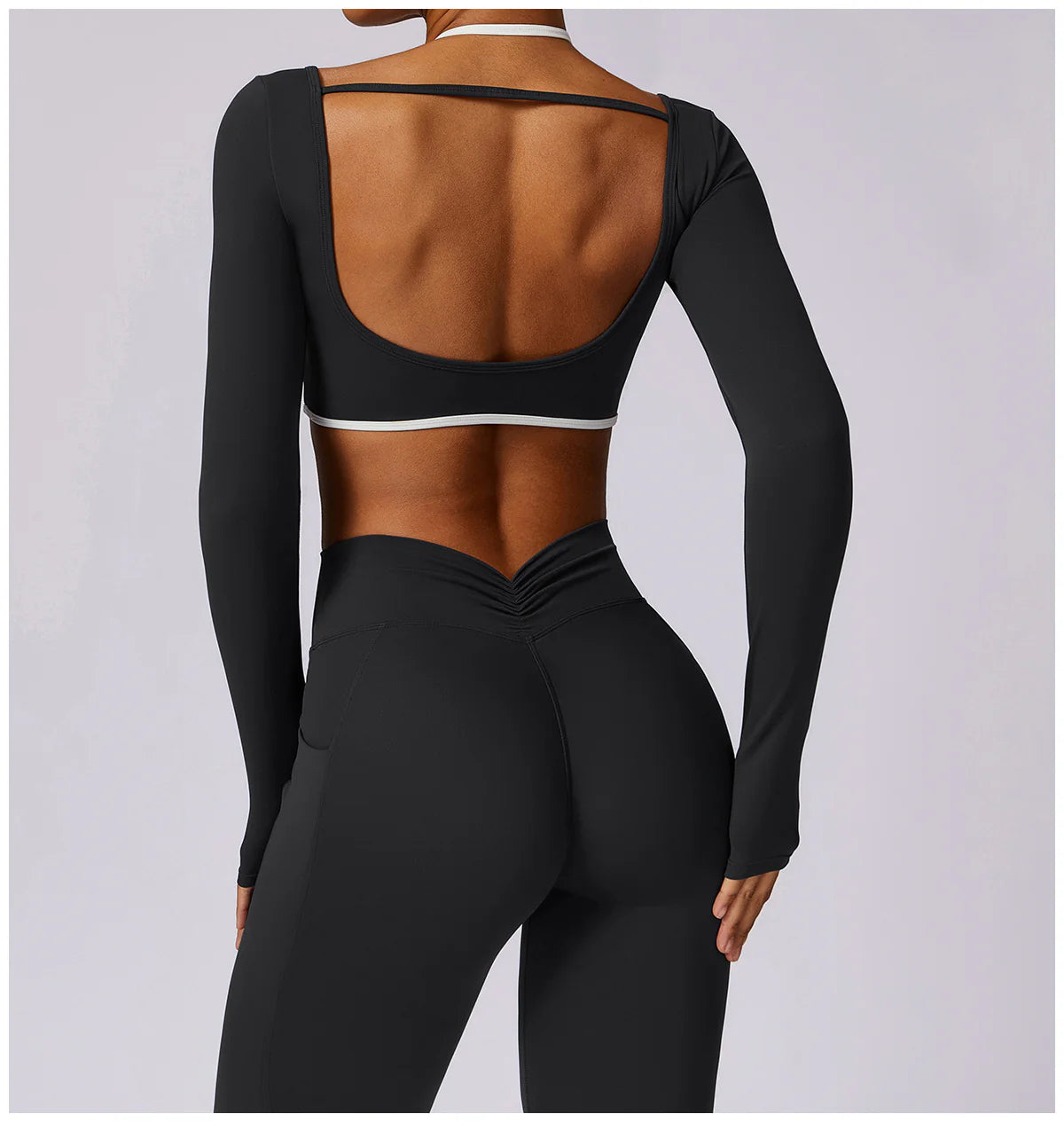 Halter Sports Bra & High-Waist Legging Set