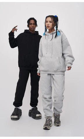 CozyCore Fleece-Lined Hoodie &
Sweatpants Set -Your go to set for chill days or airport