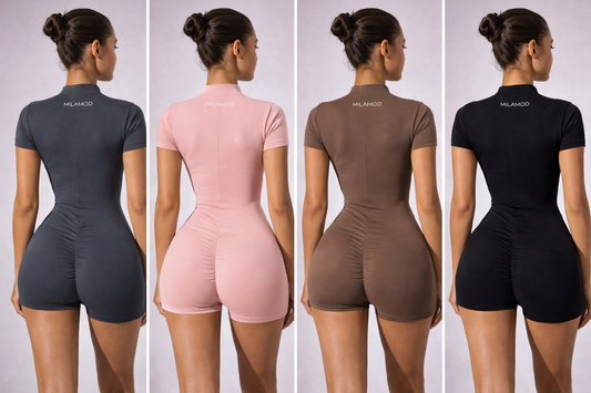 Sculpt Zip Romper